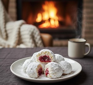 BEST RECIPE for Raspberry Filled Almond Snow Cookies Download - Printable Recipe - Etsy