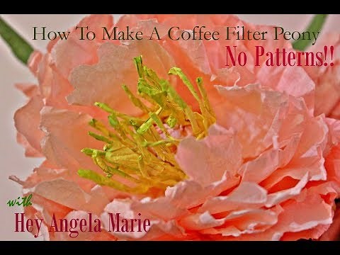 How to make a Coffee Filter Peony with Hey Angela Marie