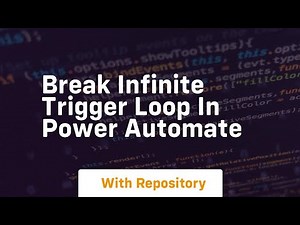 Break infinite trigger loop in power automate