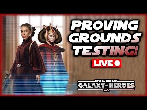 Testing Teams for Queen Amidala Proving Grounds! SWGOH