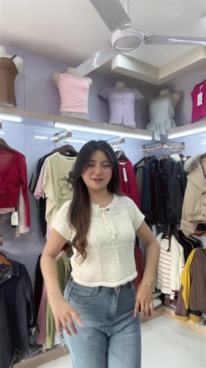 Crocheted button up top arrival DM us for more details…✨🛍️ #roseattire #shop #printerestinspired #deliveryallovernepal🇳🇵