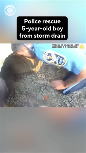 CBS News on Instagram: "Georgia police located and rescued a 5-year-old boy with autism from a storm drain after he wandered away from a local playground. During the search, one of the officers saw a fence pulled up, followed his lead, and checked in a sewer drain nearby. The boy was found “a couple of hundred feet into the drain” and safely removed without any injuries. #rescue #Georgia #Police"