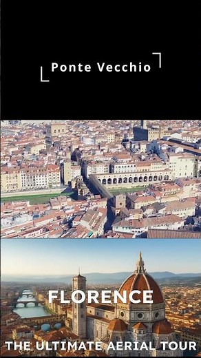 Ponte Vecchio 🕊️ Florence’s Ancient Bridge of Gold ✨ Stunning Aerial View Over the Arno River 🌅