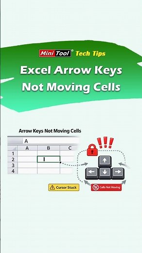 Excel Arrow Keys Not Moving Cells? Fix It in One Minute #windowstips #excel