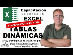 Clase GRATIS - CREACIÓN DE TABLAS DINÁMICAS en Excel