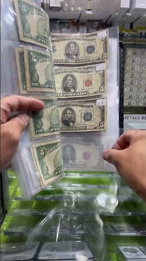 U.S Paper Money Collection, Silver Certificates, Legal Tender, Federal Reserve