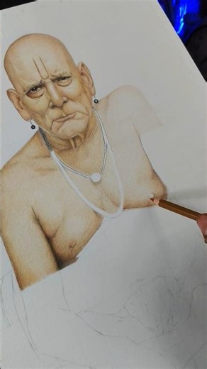 shree Swami samtha colur pencil drawing complete #shreswamisamartha #drawing #artwork #shots