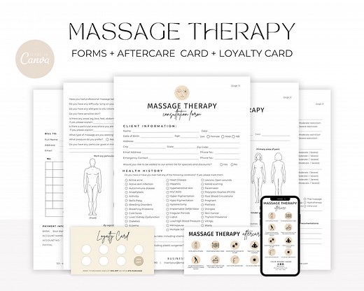 Massage Therapy Forms | Massage Consent | Esthetician Templates | Massage Consultation Form | SOAP Notes | Massage Consultation | Spa Forms - Etsy