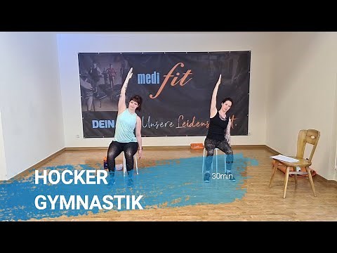 Hocker Gymnastik - Übungen auf einem Stuhl - 30min