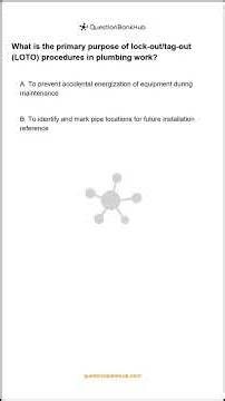 Plumber Red Seal Q1: Exam Practice #RedSeal #Shorts