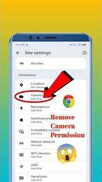 Chrome Camera Setting ON Ya OFF? Best Privacy Setting 2026 | Android Tips #shorts