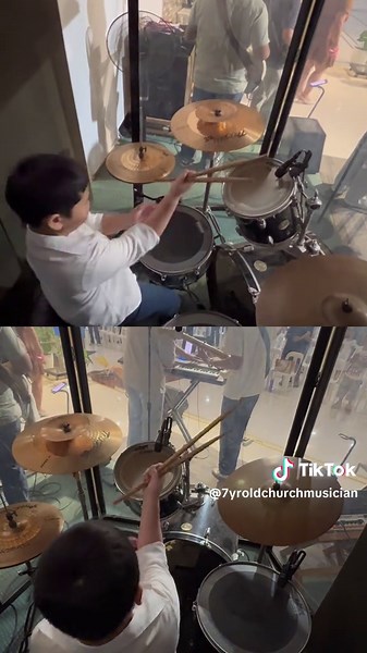 Playing 'God is Here' on Drums in Church
