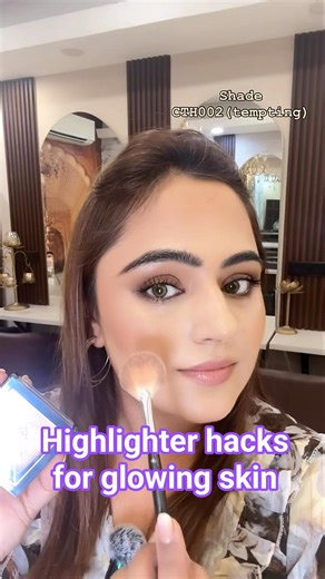 Glow like glass ✨ Perfect highlighter routine. #makeup #glow #shorts #viralreels #viralshorts