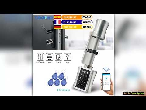 TTLock Bluetooh Cylinder Smart Lock Remote Control Keyless Electronic Door Lock APP Wifi Digital Co