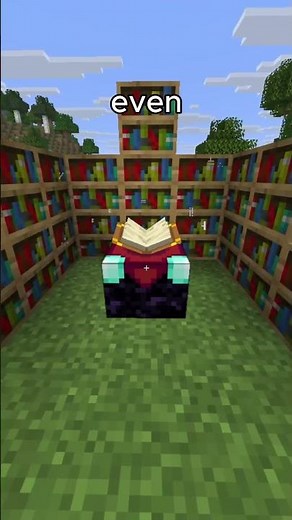 mirncraft bookshelves, enchanting table knowledge #minecraft #minecraftshorts