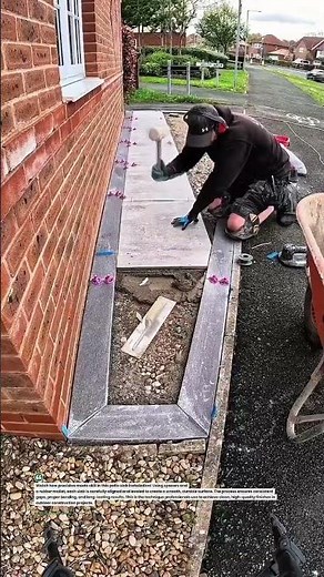 Perfect Patio Slab Installation Using Spacers & Rubber Mallet #construction #DIY #tiling