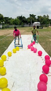 1.1M views · 6.8K reactions | pop till you drop ! exciting balloon popping competition with three different challenges !  | SS Food Challenge | Facebook