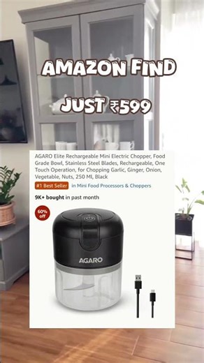 Mini Electric Chopper from Amazon 🤯 Kitchen Time-Saver! Link in the Description 🔗