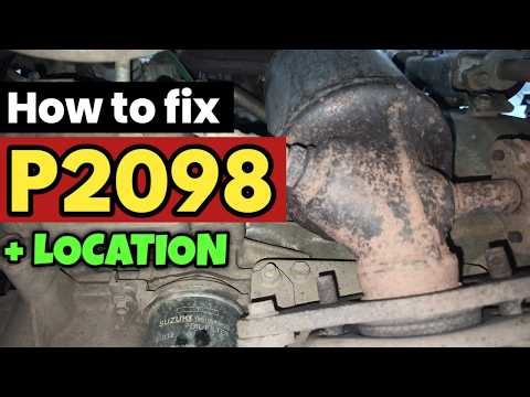 P2098 | p2098 Post Catalyst Fuel Trim System Too Lean Bank 2 | p2098 code | dtc p2098