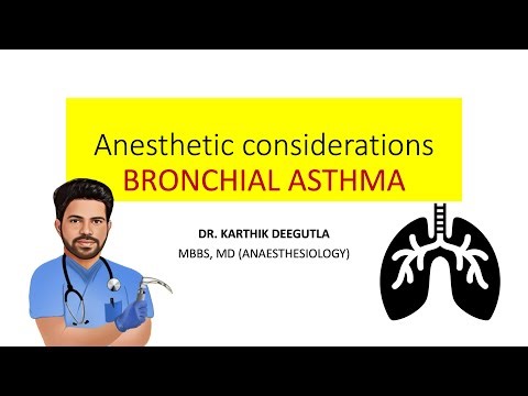 Asthma - Anaesthetic management | OT Clinics by Dr. Karthik Deegutla
