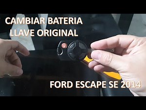 How to replace the key battery on the Ford Escape