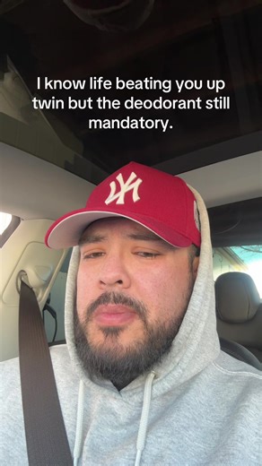 We healing… and we applying deodorant.