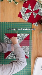 let’s sew a disappearing pinwheel quilt block with a festive twist ✨#quiltblock #sewingtutorial
