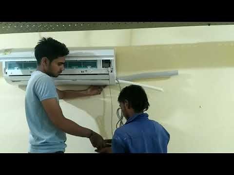 How to Install a Ductless Mini-Split Air Conditioner - Office and House