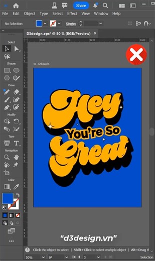 A small tip for changing colors in the Illustrator artboard #d3design #illustration #adobeillustrator #adobe #design | D3design.vn