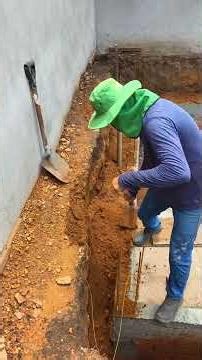 Building a swimming pool step by step.