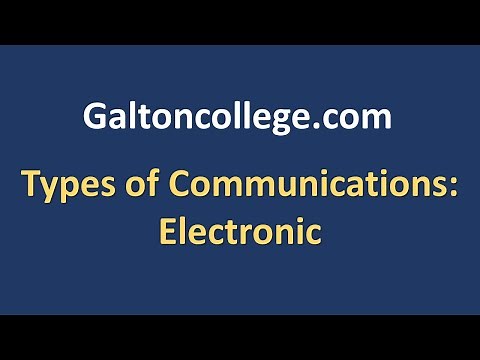 Types of Communications: Electronic