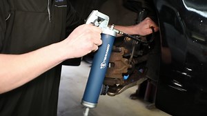Keep equipment and motors well-oiled with the Cornwell Tools Pistol Grip Grease Gun. Heavy-duty. 16 oz. bulk fill, 14 oz. cartridge. 3-way filling (cartridge, bulk, filler pump). 18” flex nylon hose and 6” metal spout with coupler. Aluminum head reduces the overall weight for easier use. Cushion grip handle. | Cornwell Quality Tools