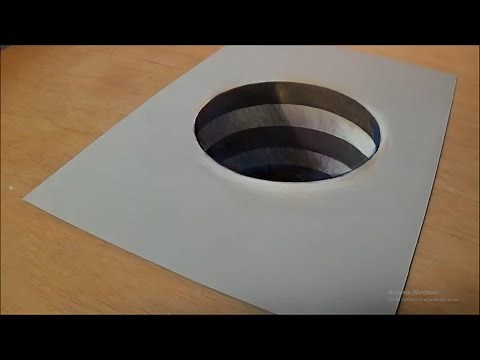 3D Hole Drawing | Optical illusion Hole drawing easy