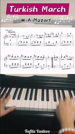 Turkish March 🎶 Piano Tutorial 🎵 Mozart 🎶