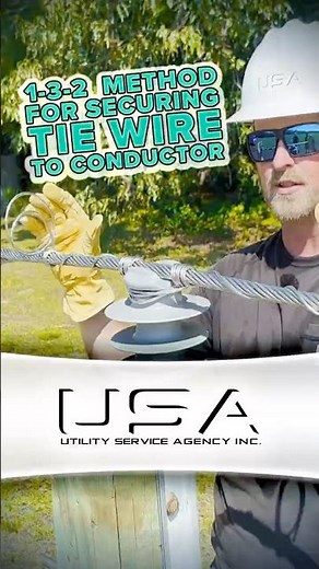 How to secure conductors & insulators with the 1-3-2 method | PLP Tie Wire Demo ⚡