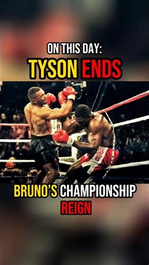 March 16, 1996. Tyson Ends Bruno’s Championship Reign
