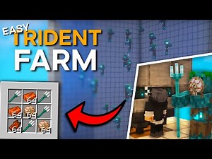 Minecraft The EASIEST TRIDENT FARM 1.19 - INSANE LOOTS !
