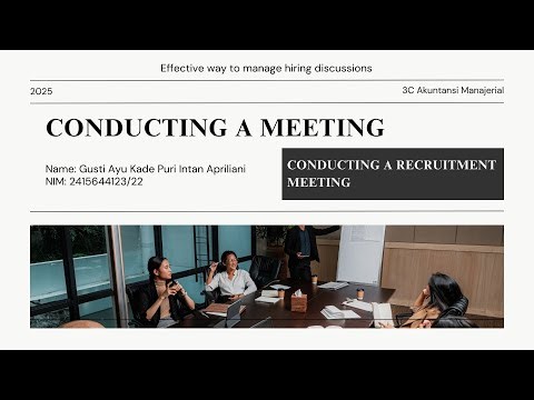 presentation about conducting a recruitment meeting