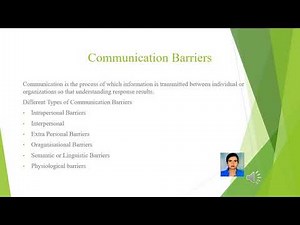 Communication Barriers