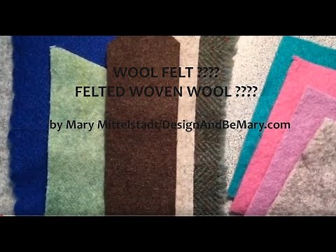 Wool Felt??? Felted Woven Wool???