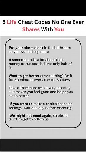 5 Life Cheat Codes No One Ever Shares With You