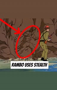 What did you guys think of when Rambo shows off his stealth skills in the 1st episode of Rambo: The Force of Freedom? #rambo #johnrambo #sylvesterstallone #stallone #animatedseries #openingcredits #easteregg #eighties #80s #80scartoons #80snostalgia #saturdaycartoons #saturdaymorningcartoons #stealth | Rare Action Figures