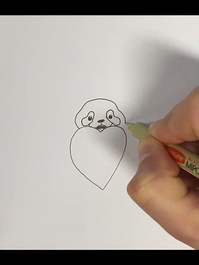 How to draw a panda - Cute kawaii Panda