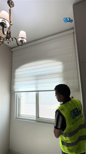 Installation of zebra curtains At Technical-24