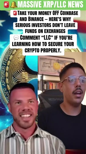 When your crypto sits on Coinbase or Binance, you don’t fully control it — the platform does. Withdrawals can be frozen, accounts can be restricted, and policies can change overnight. Smart investors move their assets to self-custody wallets, then add proper structure as their portfolios grow. If you’re holding crypto or XRP long term, protection goes beyond a wallet. Serious holders make sure their assets are backed up with an LLC to separate personal risk from investment activity and protect w