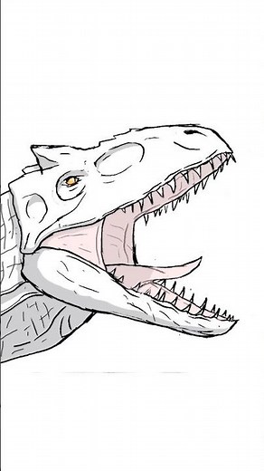 Drawing the Indominus Rex VS Spinosaurus #drawing #drawingdinosaurs #art