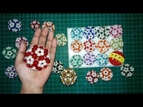 How to Make SIMPLE And EASY Beaded Christmas Balls | Beaded Ball Tutorial | Native Beadwork