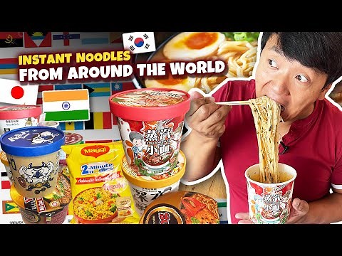 Trying INSTANT NOODLES From AROUND THE WORLD!