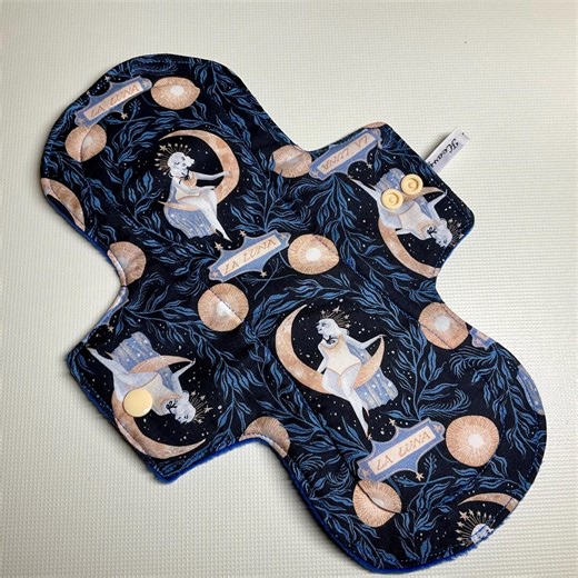 Luna Goddess Cloth Menstrual Pad, Reusable Organic Cotton, Heavy Flow - Etsy