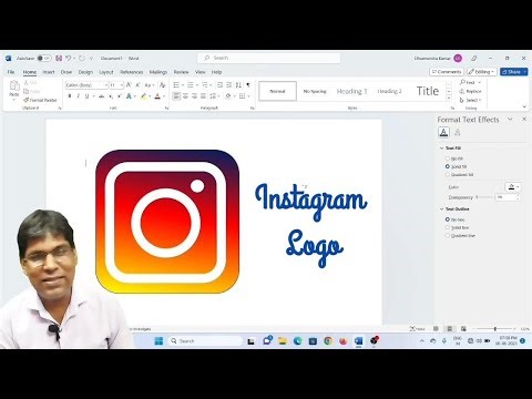 Ms Word में Instagram Logo कैसे बनाए?